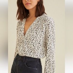 Amour Vert Silk Blouse NWT, S